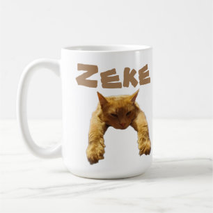 Zeke Nom Avec Drôle Chat Lazy, Café Mug