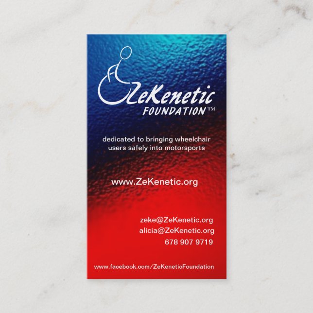 ZeKenetic Grundlagen-Visitenkarten Visitenkarte (Vorderseite)
