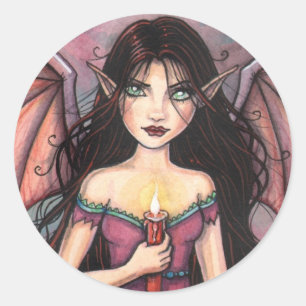 Zelda die Vampir-Halloween-Aufkleber Runder Aufkleber