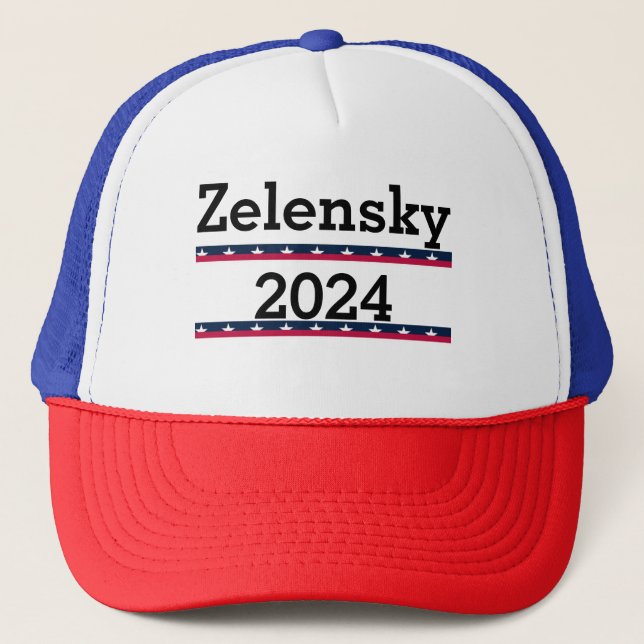 Zelensky 2024 Trucker Hat Truckerkappe (Vorderseite)