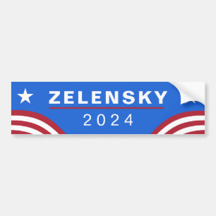Zelensky für Präsident Autoaufkleber