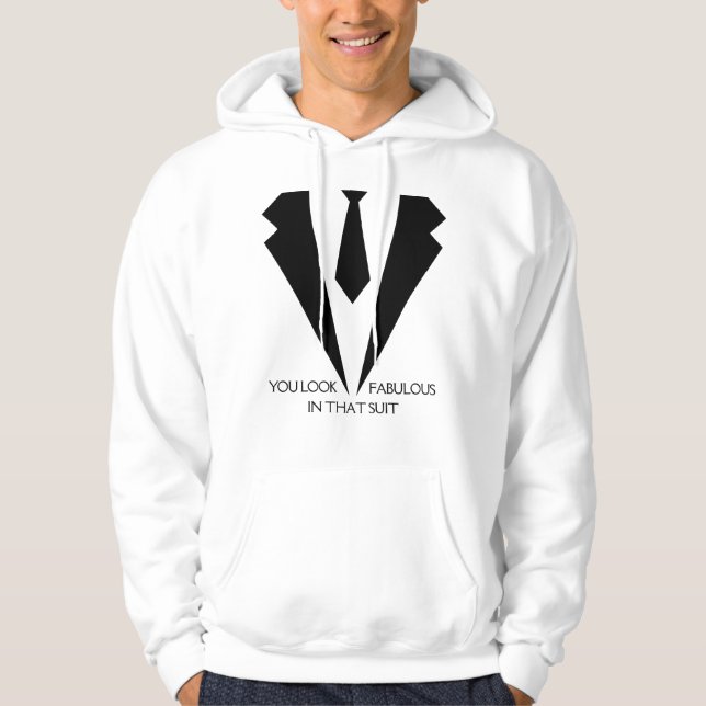 Zelensky Hoodie "Du siehst in diesem Anzug fabelha (Vorderseite)