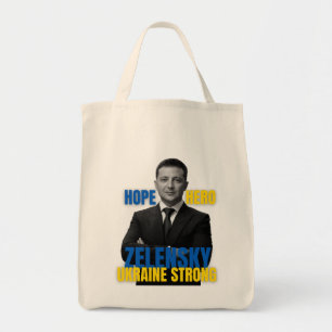 Zelensky Hope Hero Ukraine Strong Tragetasche