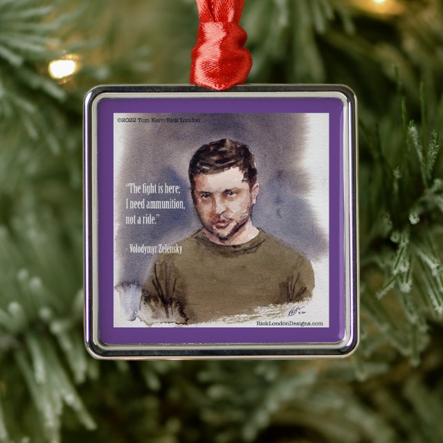 Zelensky, Ornement métallique Volodymir (Arbre)