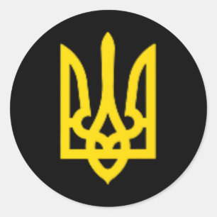 Zelensky Präsident der Ukraine Wolodymyr Ukrainisc Runder Aufkleber