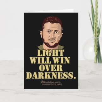 Zelensky Quote Light Will Win Ukrainian President  Karte