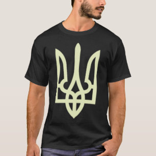 Zelensky-Signatur Grün mit ukrainischem Wappen T-Shirt