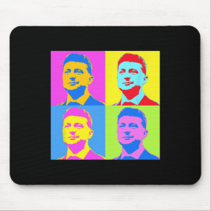 Zelensky Steht mit der Ukraine Ukrainer unterstütz Mousepad