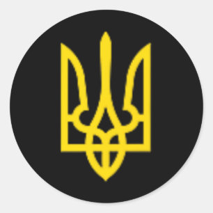 Zelensky Ukraine Ukrainischer Präsident Zelenskyy  Runder Aufkleber