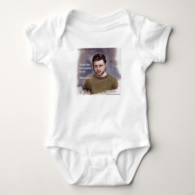 Zelensky, Volodymir Baby Bodysuit Strampler (Vorderseite)