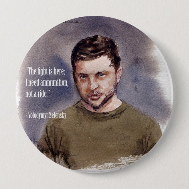 Zelensky, Wolodymir Button (Vorderseite)