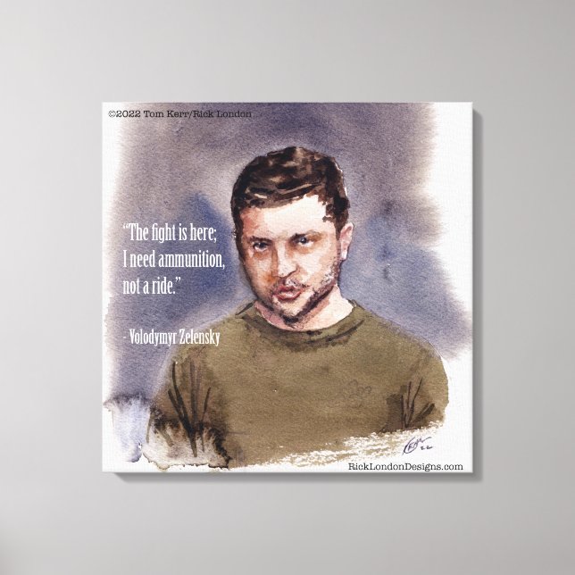Zelensky, Wolodymir Leinwanddruck (Vorderseite)