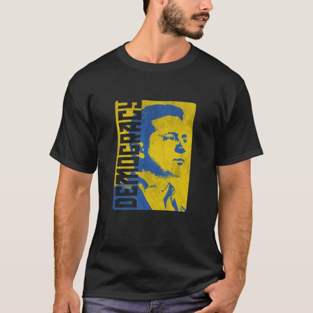Zelenskys Demokratie durch © Purkins Originals T-Shirt (Vorderseite)