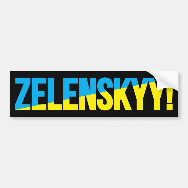 ZELENSKYY! AUTOAUFKLEBER (Vorne)
