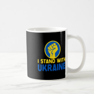 Zelenskyy Ich stehe mit Ukraine Uni-Aufkleber Kaffeetasse