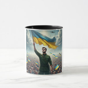 Zelenskyy Kundgebungen des ukrainischen Volkes Tasse