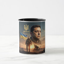 Zelenskyy ukrainischer Präsident Coffee Tasse