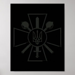 Zelenskyy Ukrainisches Armee-Shirt Ukraine Militär Poster