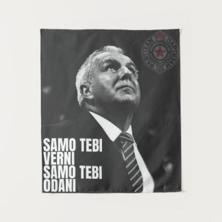 Zeljko Obradovic ZOC Partizan Wandteppich