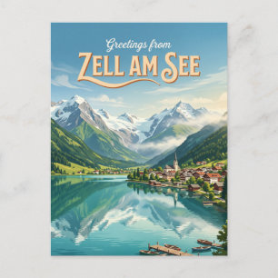 Zell am See Österreich Postkarte