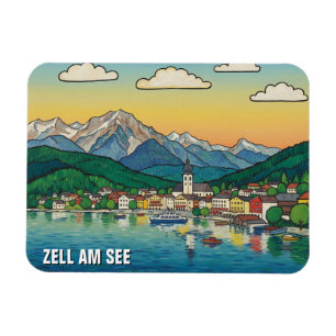 Zell am See Österreich Reise Magnet