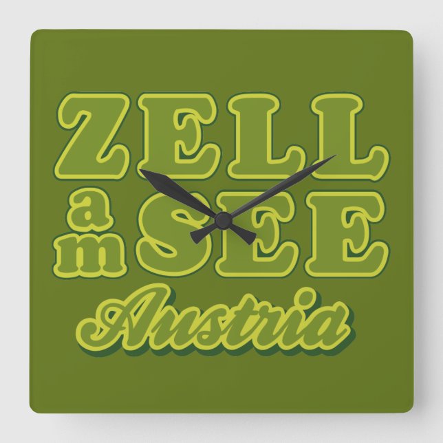 Zell am See Wanduhr (Vorderseite)