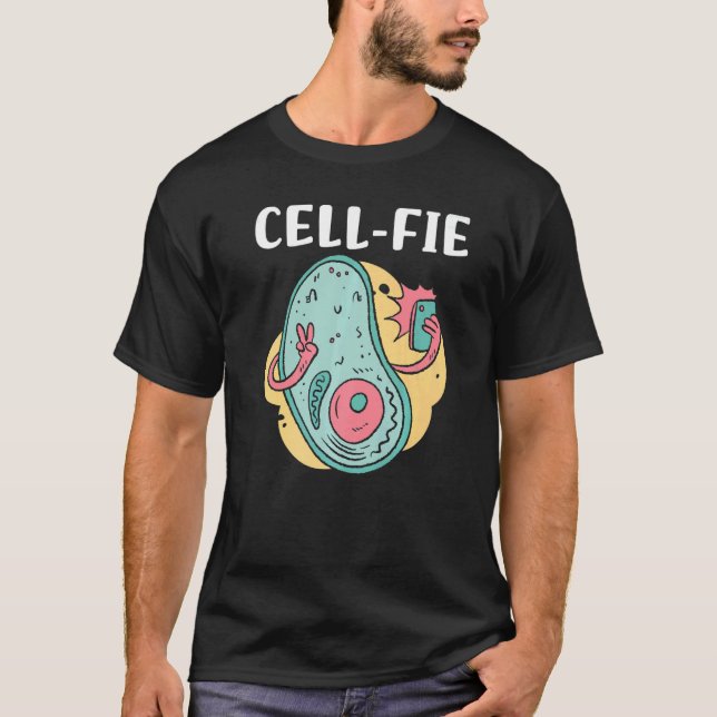 Zell fie Biologie Handy Witziger Sarkasmus Meme Hu T-Shirt (Vorderseite)