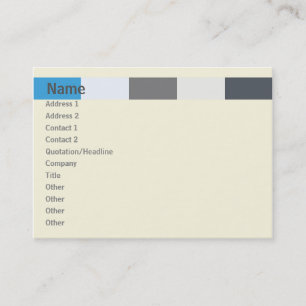 Zelle - mollig visitenkarte