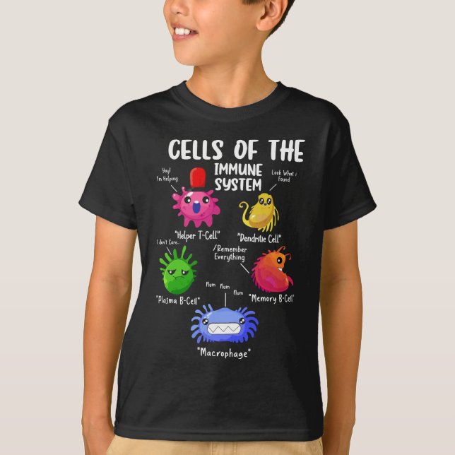 Zellen des Immunsystems Biologie nennt Wissenschaf T-Shirt (Vorderseite)