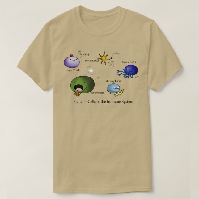 Zellen des Immunsystems  T-Shirt (Design vorne)