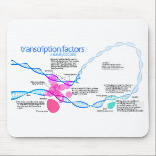 Zellen Gene-Transkriptionsfaktor-Diagramm Mousepad