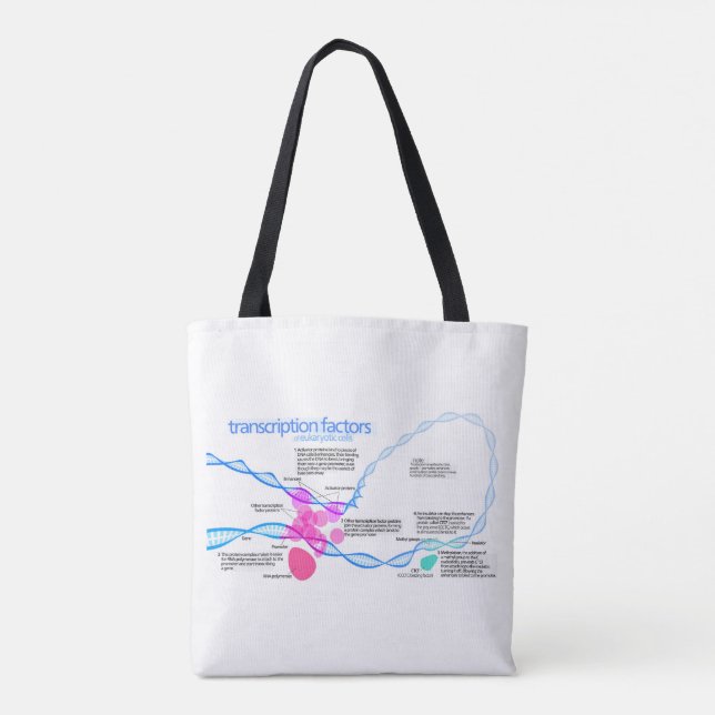 Zellen Gene-Transkriptionsfaktor-Diagramm Tasche (Rückseite)