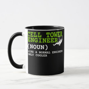 Zellenbautechniker und Turmkletterer Tasse