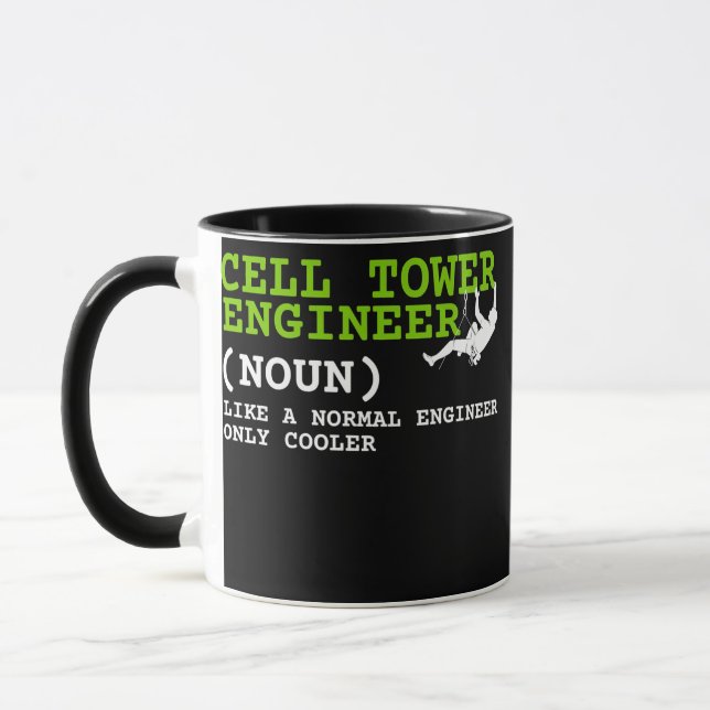 Zellenbautechniker und Turmkletterer Tasse (Links)