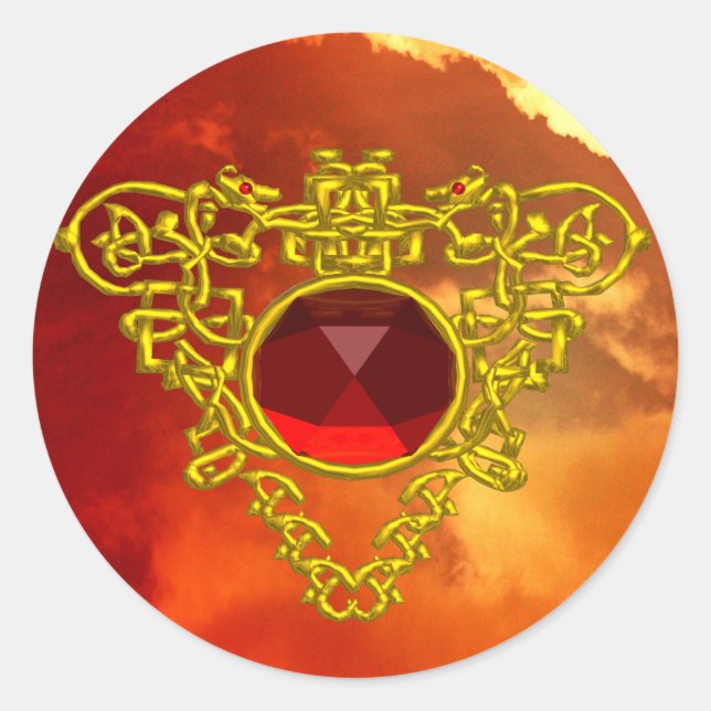 ZELLENHERZ RUNDER AUFKLEBER (Vorderseite)