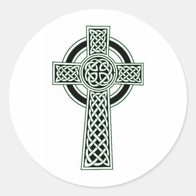 ZELLENKREUZDRUCK RUNDER AUFKLEBER (Vorderseite)