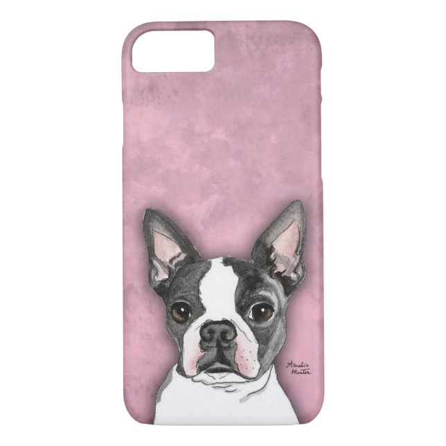 Zellentelefon-Kastenrosa Boston-Terriers Case-Mate iPhone Hülle (Rückseite)