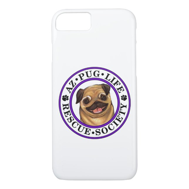 Zellentelefonkasten des AZ Mops-Lebens einfacher Case-Mate iPhone Hülle (Rückseite)