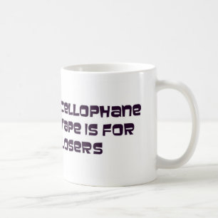 Zellophan-Band ist für Verlierer Kaffeetasse