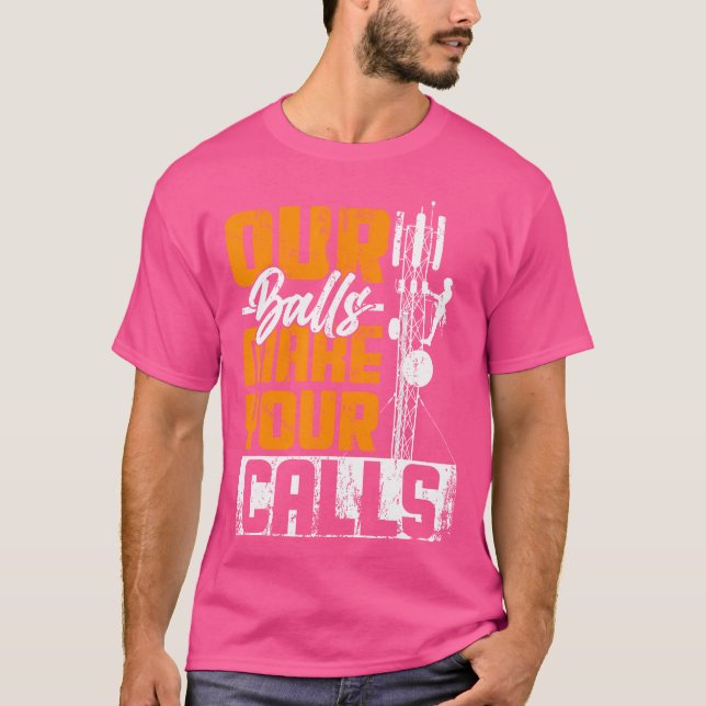 Zellturm-Climber - Antena Climber Telecommunicatio T-Shirt (Vorderseite)