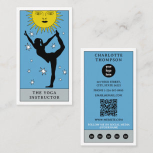 Zellular-Tarot-Sonne-Yoga-Lehrer-Logo für Heiler Visitenkarte