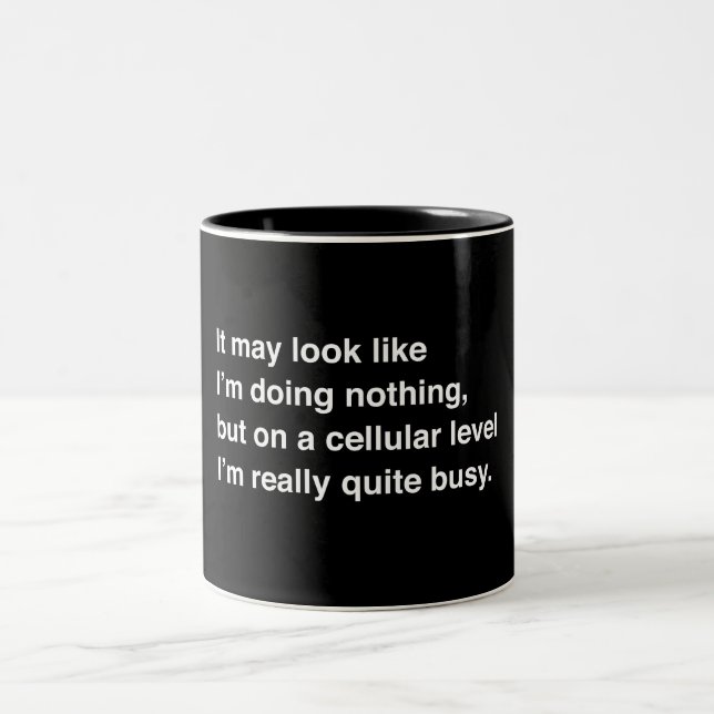 Zelluläres Niveau Zweifarbige Tasse (Mittel)