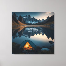 Zelt, Berge und Camping Themenwelt Kunst