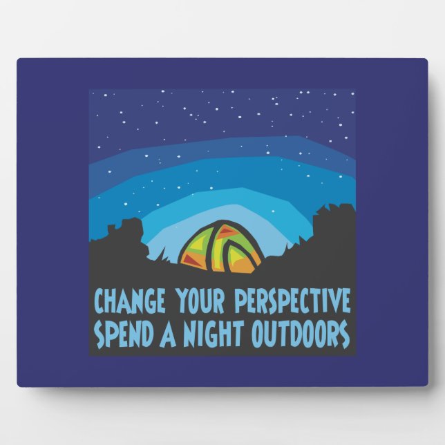 Zelt-Camping Fotoplatte (Vorderseite)