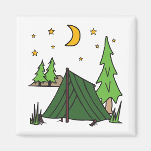 Zelt-Camping Magnet