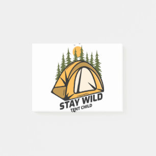 Zelt-Camping Post-it Klebezettel