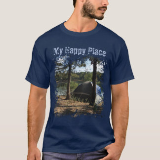 Zelt-Camping-Stilisierte Grafik T-Shirt
