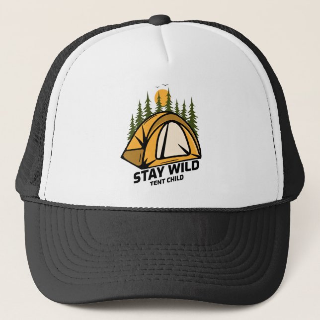 Zelt-Camping Truckerkappe (Vorderseite)
