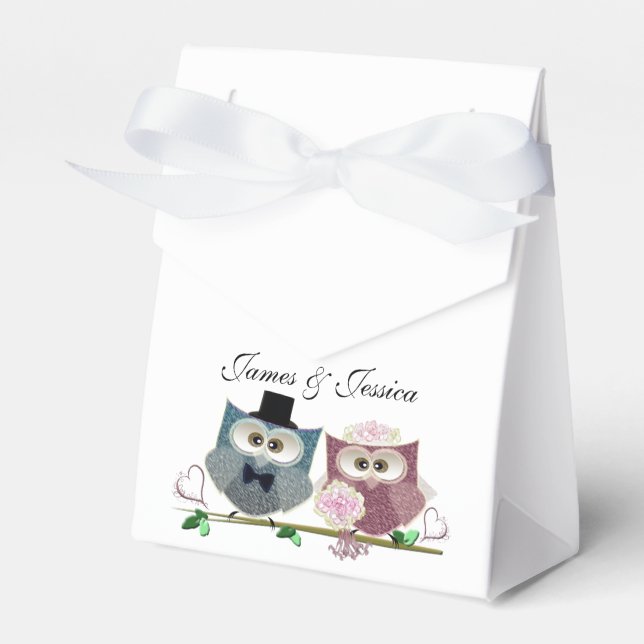 Zelt-Gefallen-Box mit Hochzeitsbrillen Art Geschenkschachtel (Vorderseite)