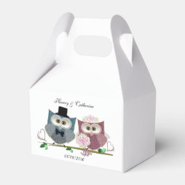 Zelt-Gefallen-Box mit Niedlichen Hochzeitsbrillen Geschenkschachtel